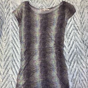 RACHEL Rachel Roy Printed Ruched Dress (NWOT)